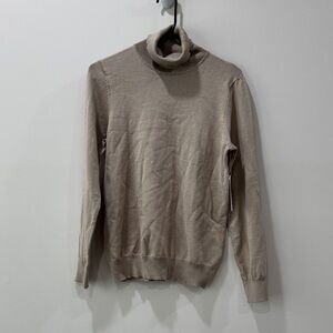 Madison Grey Beige Turtleneck Sweater